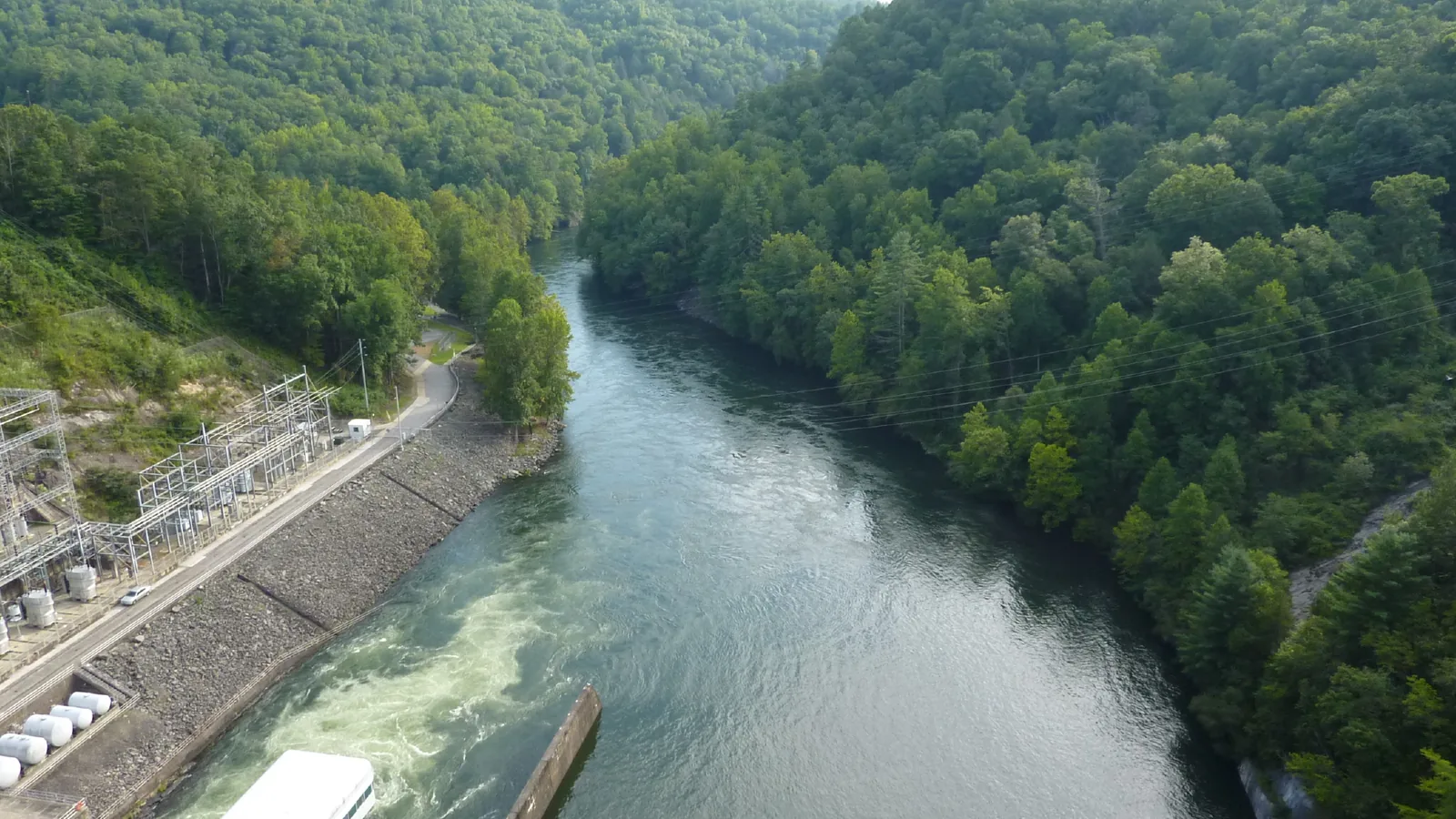 The Hiwassee River below Hiwassee Dam near Murphy, demolition contractor